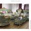1+2+4 European Royal Furniture Sofa Set Living Room Solid Wood Sofas
