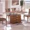 Home Rectangular table solid wood base Marble  dinning tables glass table sets