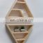 Multi-color wall mounted floating wood triangular shelf souvenir display shelves 18