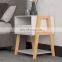 Nightstands Bedroom Set of 2 with Drawer Storage Shelves