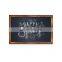 Wood board shape blackboard breakfast chalkboard stand up