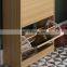 Pine Shoe Cabinet With 3 Drawers