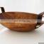 White & gold curved luxury large bowl