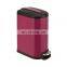 10L 40L household garbage bin stainless steel pedal recycle bin powder coating dark red soft close foot trash can