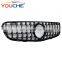 AMG GT R style front grille mesh hood for Mercedes Benz GLC class W253 X253 2016-2019  W253 ABS grill
