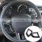 New! Carbon Fiber Style ABS Plastic Accessories For Land Rover Range Rover Evoque Steering Wheel Button Cover Trim