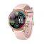 V25 Lady Smart Watch With Stainless Steel Golden Round Screen Body Temperature Smart Watch V25