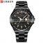 CURREN 8375 Guangzhou Military Watches Stainless Steel Strap Calendar Quartz Movt Japense Watch