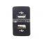Modified dual usb car charger with voltage display in the original hole parking space for Honda