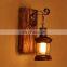 Living Room Bedroom Wood Wall Lamp Indoor Industrial Bedside For Home Restaurant Bar Wall Lamp