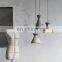 E27 Industrial vintage cement shade ceiling lighting concrete hanging pendant light for coffee shop