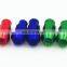 m12 x 15mm black red composite close end heavy  wheel lug nuts