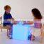 remote control battery powered rgb color changing illuminated led light cube for pool led chairs outdoor bar chairs led stools