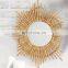 Handmade And Lightweight Natural wicker rattan mirror Home Decoration Decor Bedroom Makeup Mirror WHolesale made in Vietnam