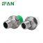IFAN Free Sample Green Polypropylene Pipe Fitting Brass Male Union for PPR Tube Fitting