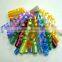 Single Layer Slitting with Stickers Green Polyester Ribbon Curling Bow for decoration