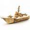 Wooden aircraft carrier model