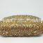 customized high-end tree shape gold crystal clutch bag
