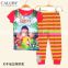 Baby Girls Puteri Clothing sets Kids Autumn -Summer Pajamas Set 2015 New Wholesale Puteri Children Cartoon Clothes