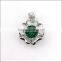 925 Stering Silver Created Emerald Set Jewelry