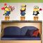 Despicable Me 2 Minion Movie Decal Cartoon Removable Wall Sticker Home Decor Art Kids /ZooYoo Hot Selling Wall Decals ZY1405