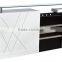 Nice design salon furniture MDF cash counter check out counter receiption desk for barber shop