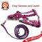 Dog Favors Pink Leopard Dog Harness and Leashes in Stock, no MOQ Dog Collar and Pet Leash