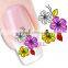 Hotselling flower water nail sticker decals