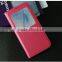 Stand Case Cover Genuine Leather Case Cover with Fold Stand and Window View Case and Folio Case Flip Cover for Samsung