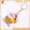 Hot Selling Santa Claus Soft PVC Key Chain, Christmas Keyring