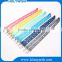 Fashion design printing rainbow color lanyard with metal buckle