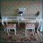 1673 1.6 meter wood with glass nail salon furniture table/manicure table