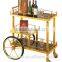 Royal fashion hotel gold wine trolley