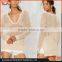2016 New Fashion Trendy Casual See Through Designs Woolen Sweater For Ladies Most Popular