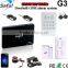 2015 the newest saful Android/IOS App Multi-Language Security GSM Wireless home security alarm system with touch keypad