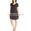 Hot selling hot pretty women plus size silk nightdress
