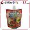 Flexible drink foil spout pouches with standing