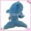 lovely stuffed plush blue dolphin toy