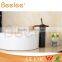 HOT SALE high arc balck orb antique brass glass waterfall vessel faucet QL140421B