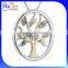 Custom 14K Rose Gold Plated 925 Sterling Silver Diamond Accent Tree Of Life Necklace