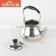 Portable metal kettle in 1.0/1.5/2.0L with durable moving bakelite handle stainless steel tea pot ACDHSH31-33