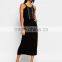 2016 Women Beaded Sleeveless Dress Fashion Design