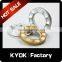 KYOK Natural Metal Drapery Curtain Cafe Pole Rings with Brass Eyelet Set of 8/M,Guestroom Decoration Hanging Curtain Accessories