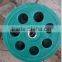 Rubber olympic Weights plates with 7 round holes