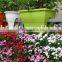 new product Plastic baluster flowerpot balcony planter, Railing Planter