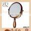 Iron with red bronze antique cosmetic mirror