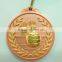 High Quality Copper Plated Sports Basketball Metal Medal
