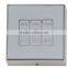 3 function wall touch switch light control switch door bell