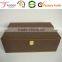 Good quality luxurious leather wine box rustic 2 bottle wine boxes
