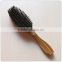 Greensandal wood hair comb with boar bristle,Promotional wholesale personalized wooden hair brush